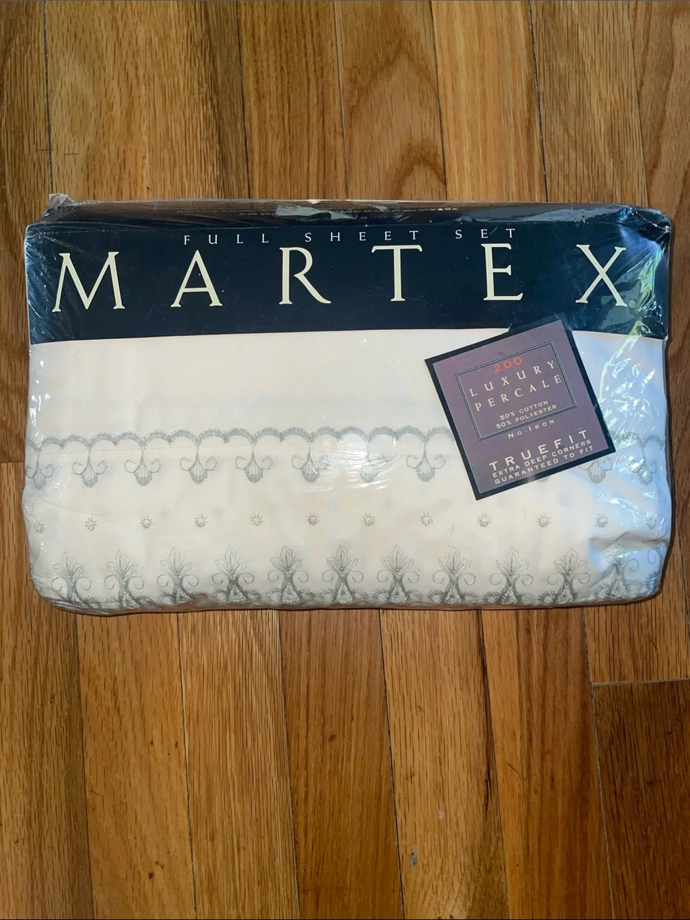 NWT MARTEX Danielle Lace Sage. 1996-1998. Full Sheet Set. Vintage.